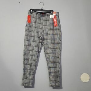 Stylish Gray Plaid Womand Pants